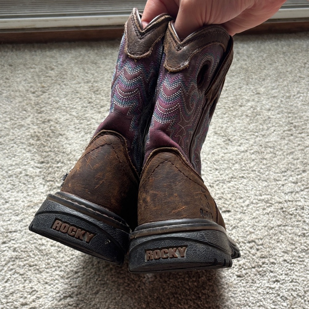 Rocky Kids' Brown and Purple Boots
